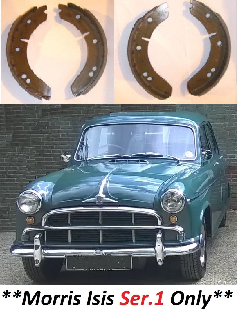 FRONT or REAR BRAKE SHOES SET (Morris Isis) (** Ser.1**) (1955- 56 Only)  